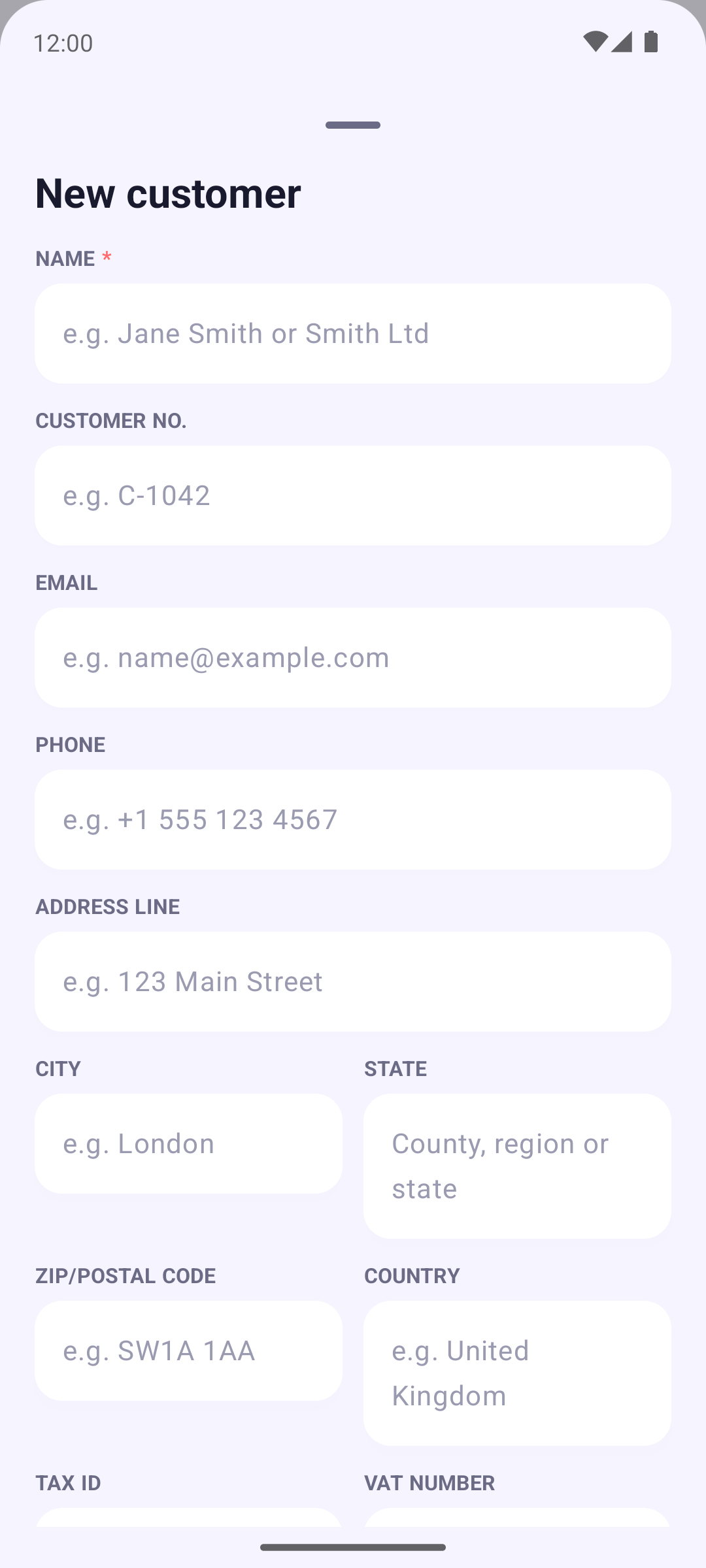 Invoice Cove — Customers